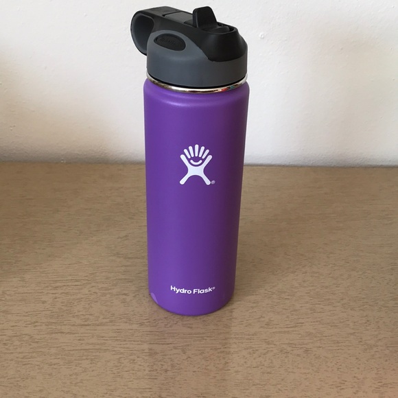 hydro flask with straw purple